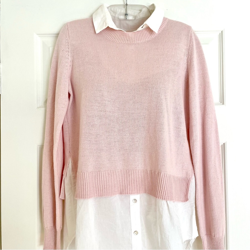 H&M Light Pink Layered Sweater